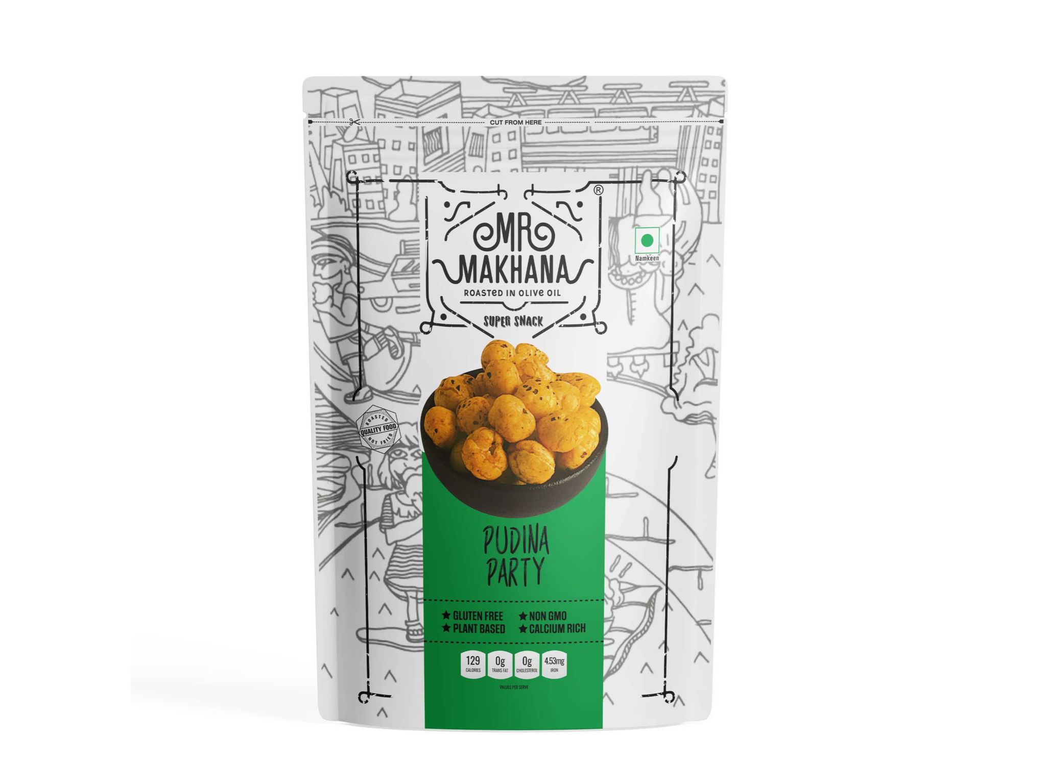  MR MAKHANA PUDINA PARTY  | 55 G | PACK OF 4