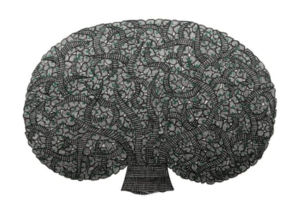 Exquisite Madhubani Painting - Handcrafted Tree of Life Art on Handmade Paper, 22x30 Inches