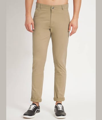 RAGZO Regular Flat Men's Chinos - Khaki ( Pack of 1 )