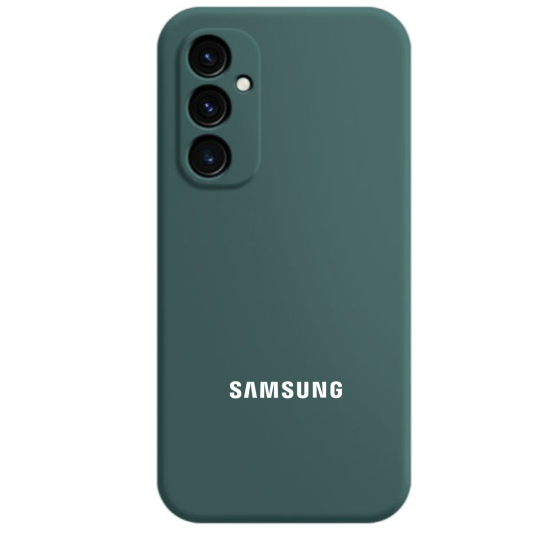 Dark Green Original Camera Safe Silicone case for Samsung S24 FE