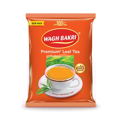 Wagh Bakri Premium Assam Leaf Tea, Strong Taste & Refreshing Aroma, 500gm