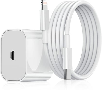 DR VAKU 20W Charger Adapter L Cable Combo Compatible with 14/14Plus/14Pro/14 Pro max/iPhone 13/13 Pro/13 Pro max 12/12 Pro/11/X/Xr- White DR VAKU 20W Charger Adapter L Cable Combo Compatible with 14/14Plus/14Pro/14 Pro max/iPhone 13/13 Pro/13 Pro max 12/12 Pro/11/X/Xr- White