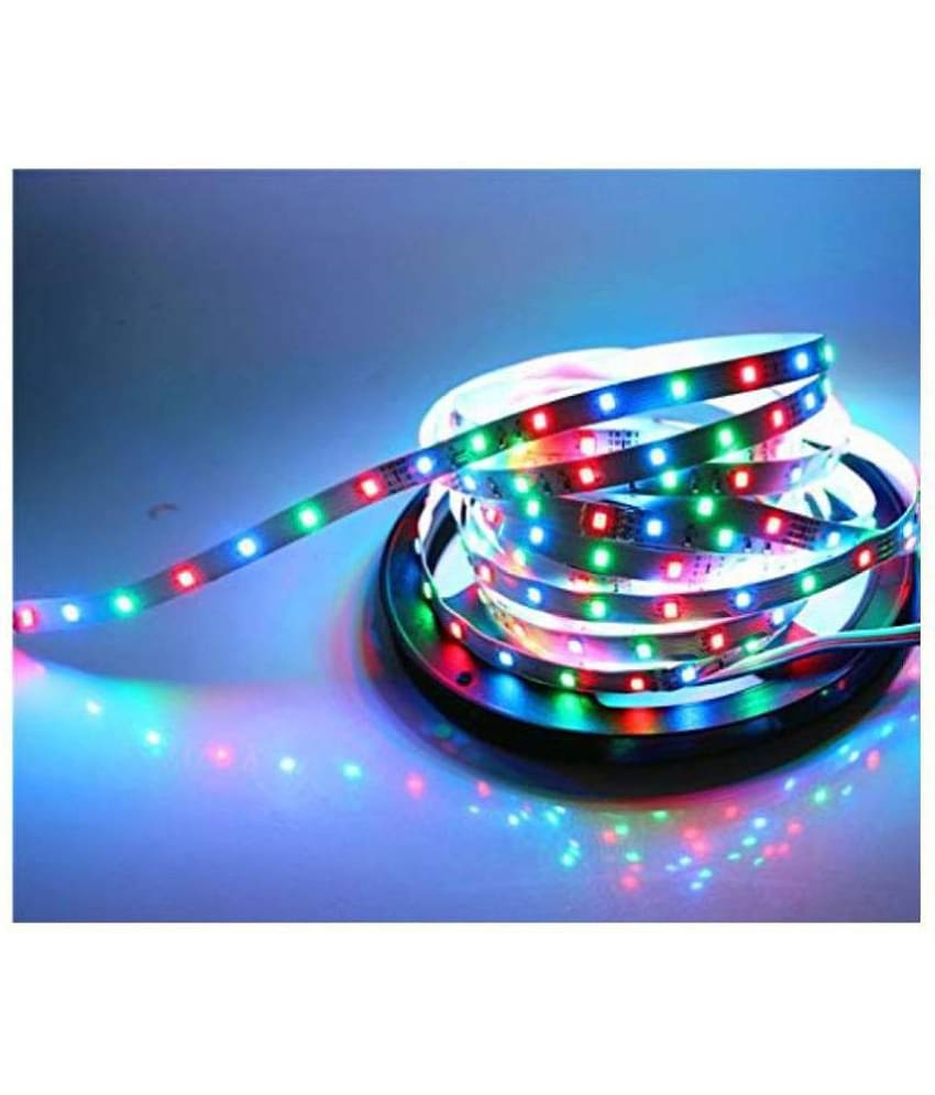 EmmEmm 4Mtr Self Adhesive Cuttable RGB LED Strips Multi