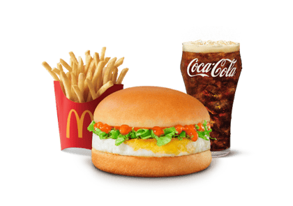 Korean Mc Egg Burger Combo (M)