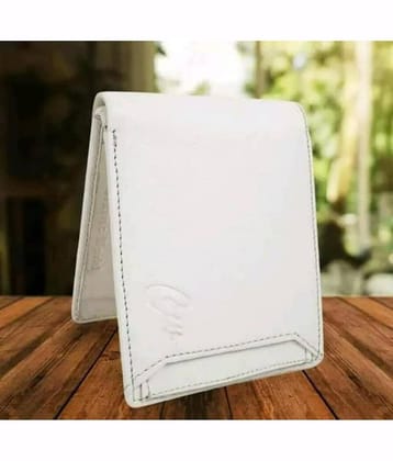 Classic World PU Printed Men's RFID Wallet With 10 Slots For Card ( White , Pack of 1 )
