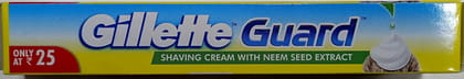 Gillette guard shaving cream with neem seed extract 25g