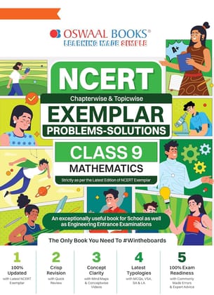 OSWAAL NCERT EXEMPLAR PROBLEM SOLUTION MATHS CLASS 9 FOR 202Y6 EXAMS || OSEXEMA9 [Paperback] [Oct 30, 2024] Arihant