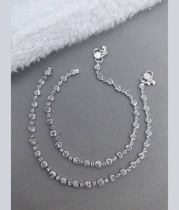 MGSV Silver Anklets ( Pack of 1 )