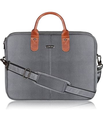 Lorem Grey Faux Leather Folio