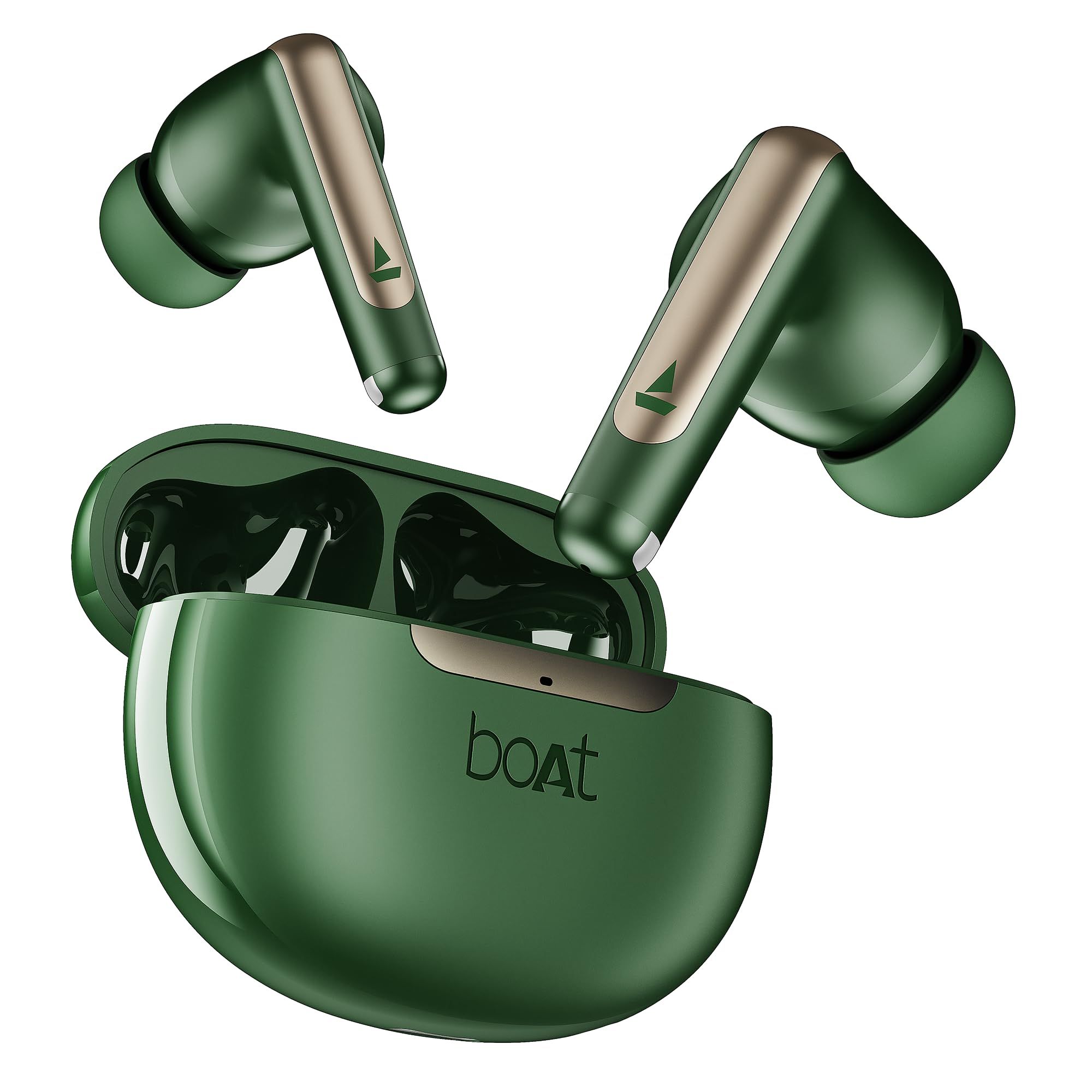 boAt Airdopes 141 Elite ANC, ANC(~35dB), 4Mics ENx Tech, 42H Battery, Fast Charge,Stream Ad Free Music via App Support, IPX5, Bluetooth Earbuds, TWS Ear Buds Wireless Earphones with mic (Green) boAt Airdopes 141 Elite ANC, ANC(~35dB), 4Mics ENx Tech, 42H