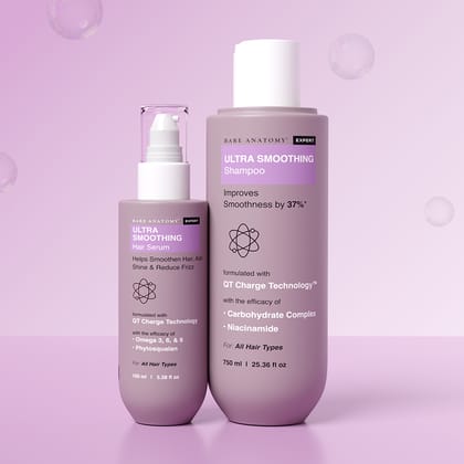 Ultra Smoothing Shampoo & Serum Combo for Hair Smoothness Ultra Smoothing Shampoo & Serum Combo for Hair Smoothness - Shampoo (250ml)+Serum (100ml) / Combo