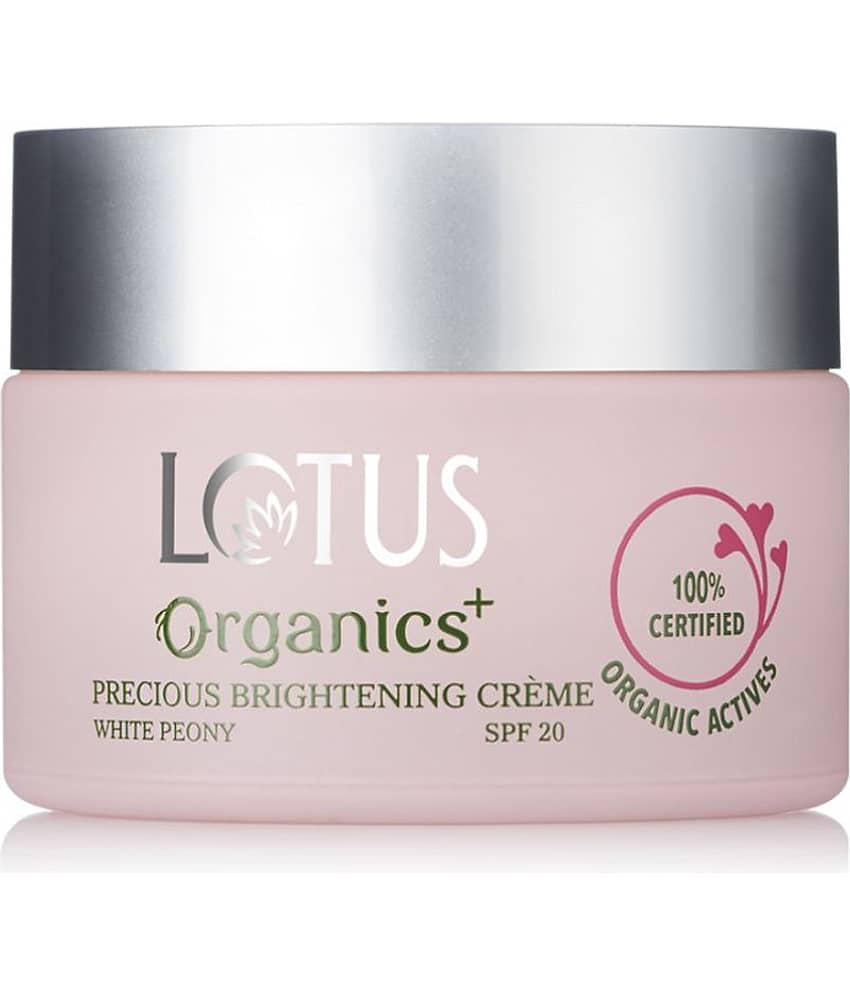 Lotus Organics+ Precious Brightening Cream , For Dark Spots & Pigentation , Spf 20 , 50G