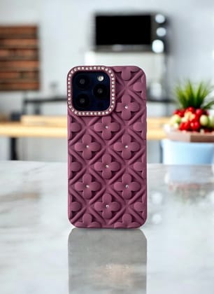 Rose Taupe Blossom 3D Case for iPhone 15 Pro