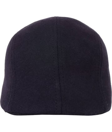 Zacharias - Black Cotton Men's Cap ( Pack of 1 )