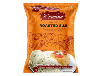 Krishna Premium Roasted Suji - 1 kg Krishna Premium Roasted Suji - 1 kg