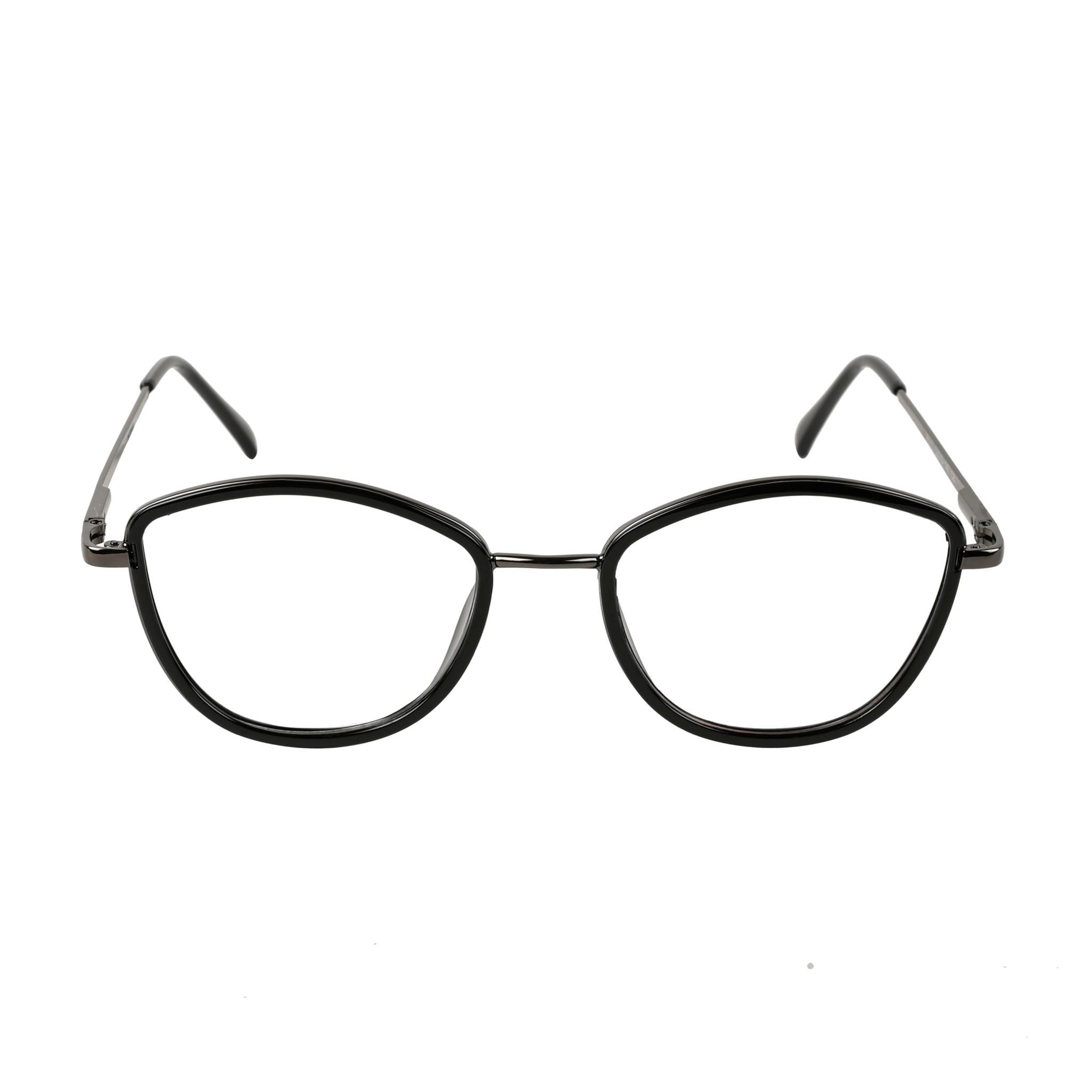 TERRY & CO Zero Power Blue Cut Eyeglasses | Metal Frame | Medium Size | Anti-Reflective, UV Protection, Lightweight | Spring Hinges | Unisex