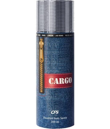 CFS - CARGO BLUE Deodorant Spray for Unisex 200 ml ( Pack of 1 )