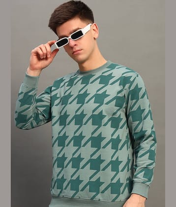 THE CASUALS Cotton Blend Round Neck Men's Sweatshirt - Light Blue ( Pack of 1 )