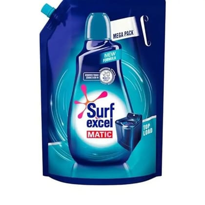 Surf Excel Matic Top Load Liquid Detergent
Refill


Pouch 3.2 Ltrs