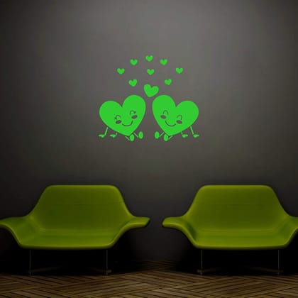 DreamKraft Glow in The Dark Kids Room Decor Radium Sticker (Green, 17 cm X 25 cm)
