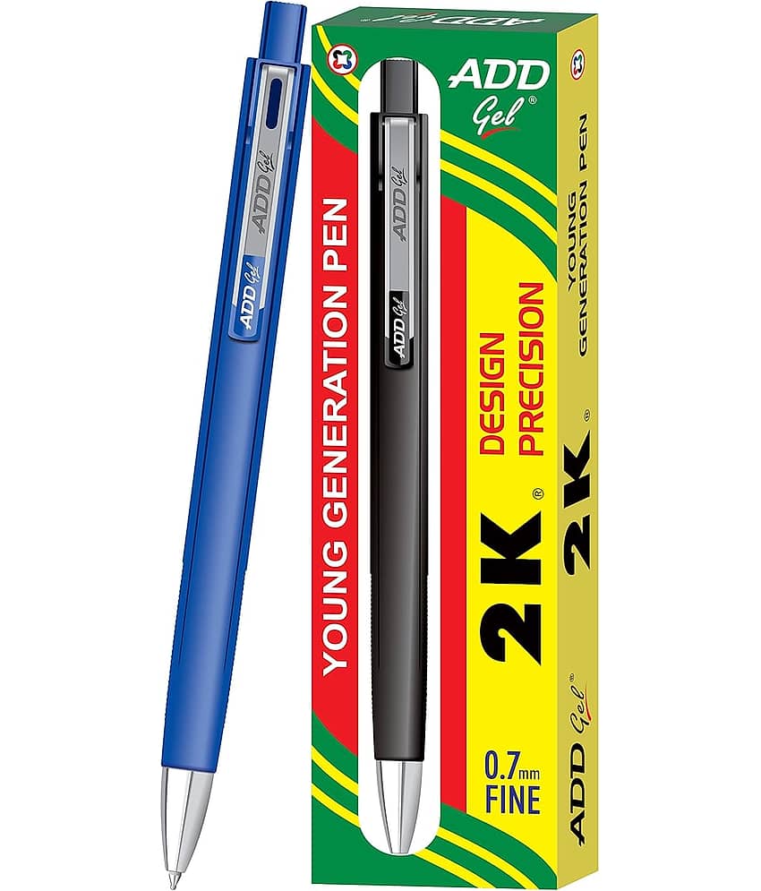 Add Gel 2K Ball Pen Blue Pack Of 15