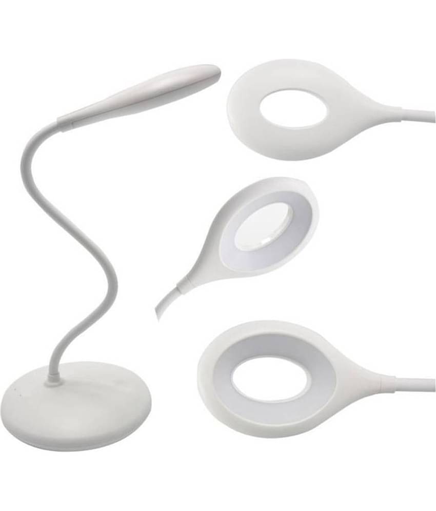 Stylopunk Flexible Rechargeable LED Study Lamp Plastic Table Lamp - Pack of 1
