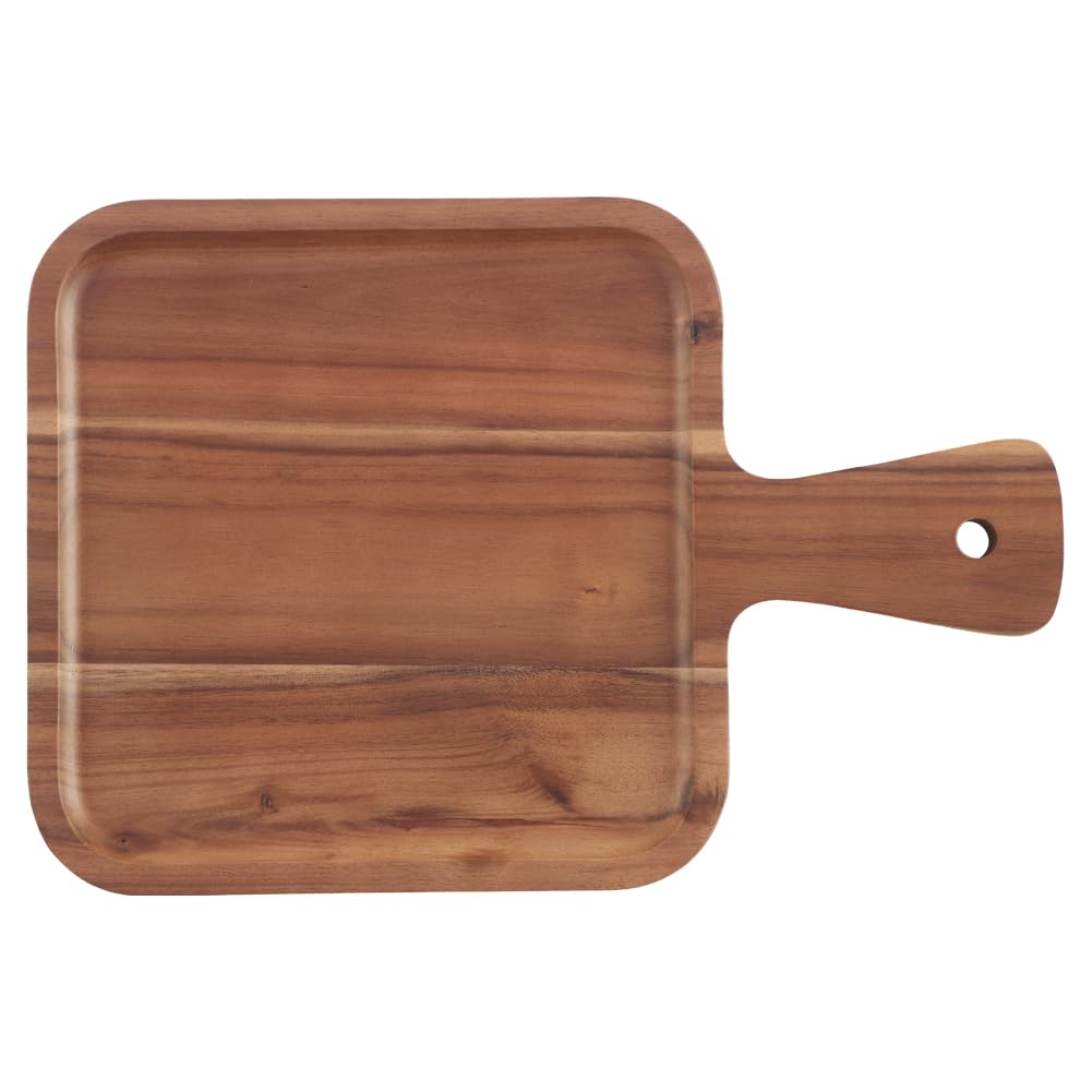 NATURALLYOURS Woodenwares Board Tray - Premium Wood Serving Platter, Rectangular Board for Serving & Chopping | Premium Home Quality (Rectangular (31 * 20.5 * 1.5 cm))