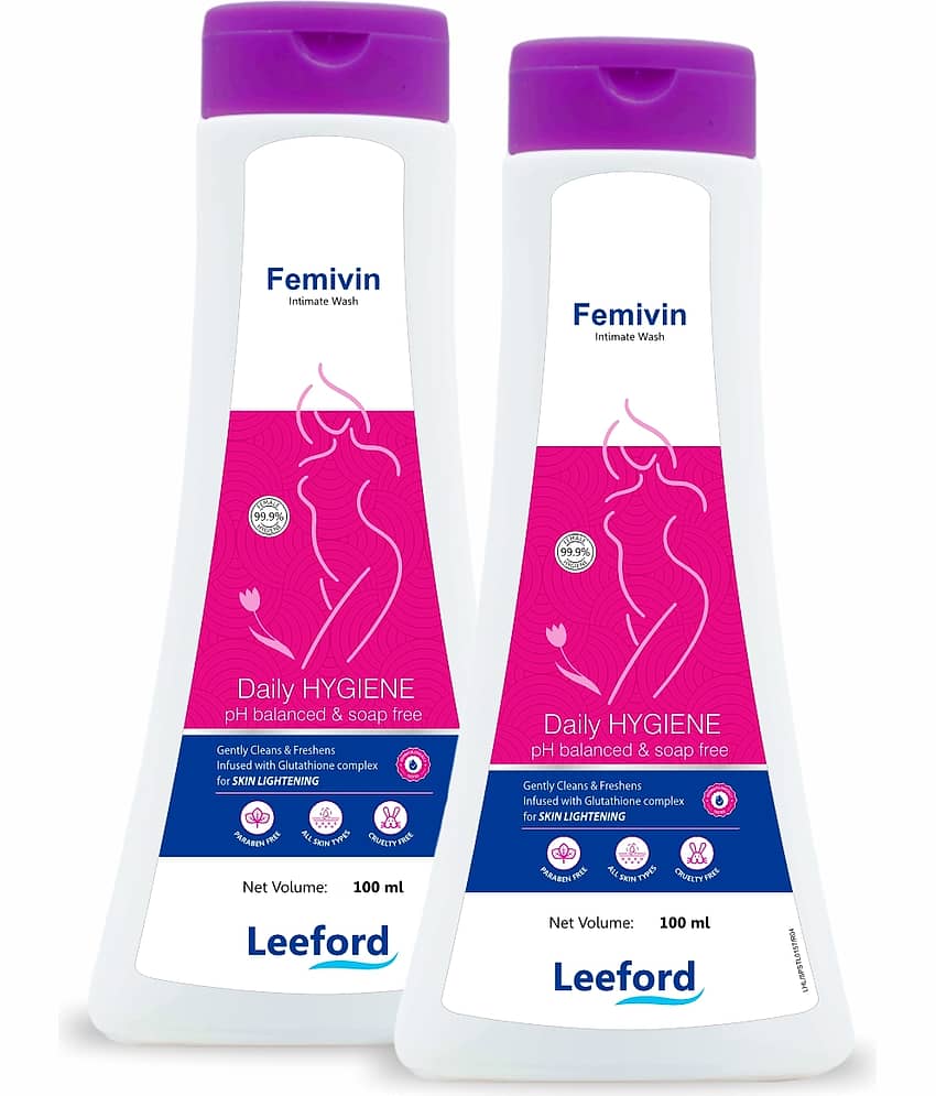 Leeford Femivin Intimate Wash Liquid - Gentle Hygiene Care for Women & Balance ph (Pack of 2)