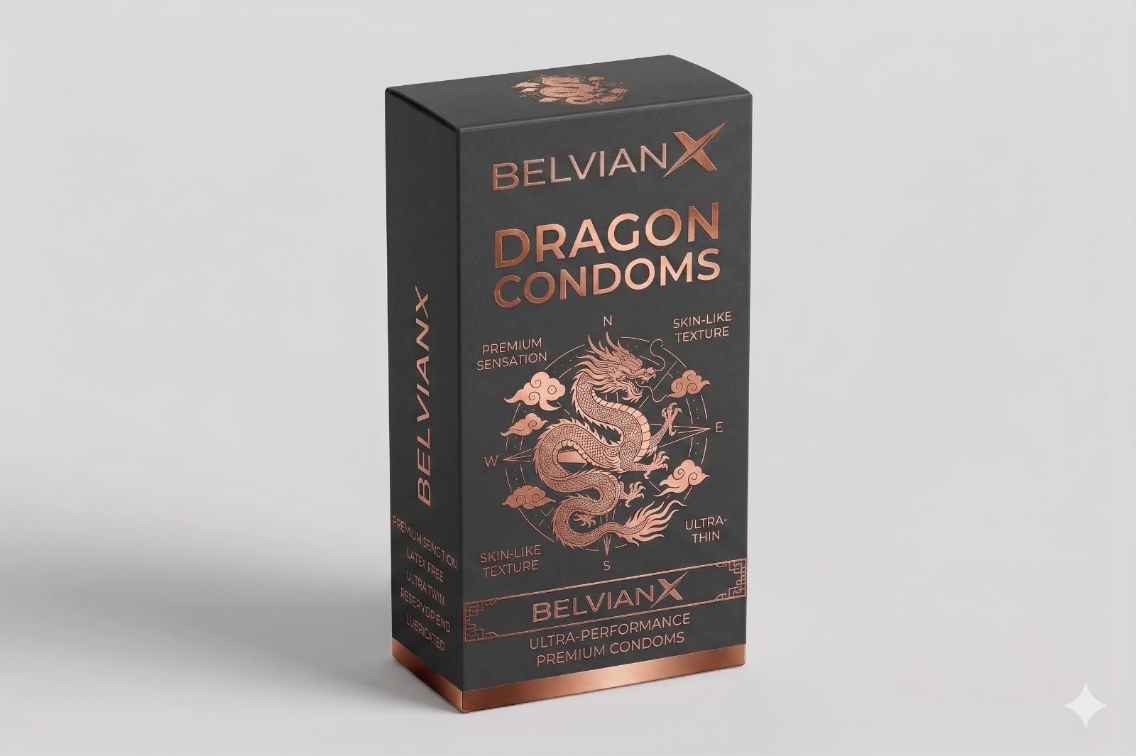 BelvianX Dragon Condam For Men 6-inch for regular use | Ultra Soft | Long Lasted