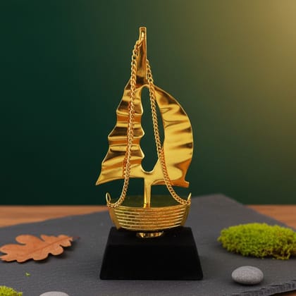Aluminium Nautical Ship Showpiece � Modern Home Decor Model, Height : 10 Inch (ZMAS458)