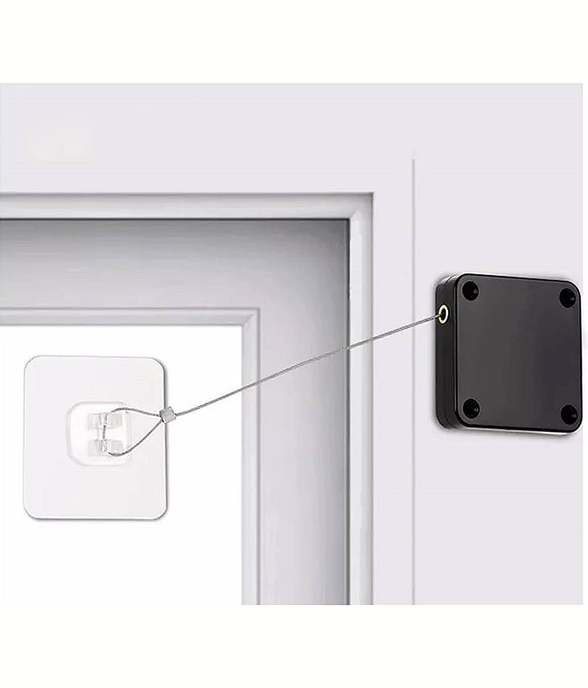 RAMDEV ENTERPRISE Automatic Closer Door for Bedroom/Room/Storm | Automatic Sensor Door Closer, Multifunctional Door Closer, Residential Commercial Auto Door Closer with Steel Drawstring Pack of 1(Automatic).