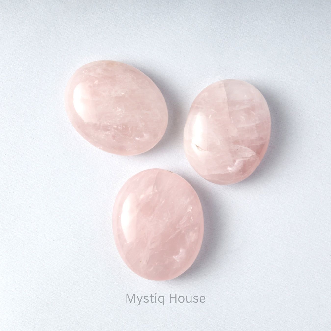 Rose Quartz Palm Stone-Approx 70-100 gms