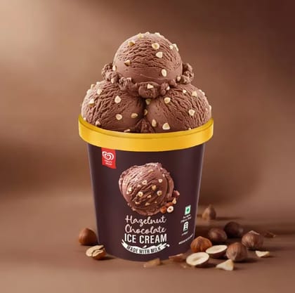 Kwality Wall's Hazelnut Ice cream Tub 500ml