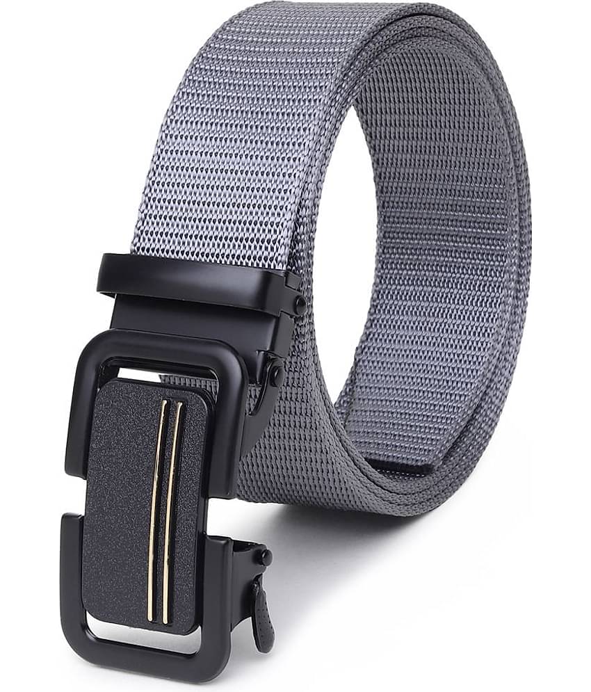 SILKSHOPPING - Gray Nylon Men's Casual Belt ( Pack of 1 )