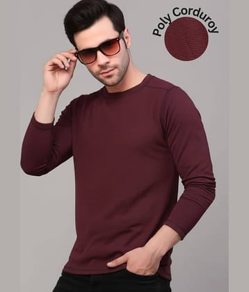 Rigo Men Polyester Slim Fit Solid T-Shirt ( Green )