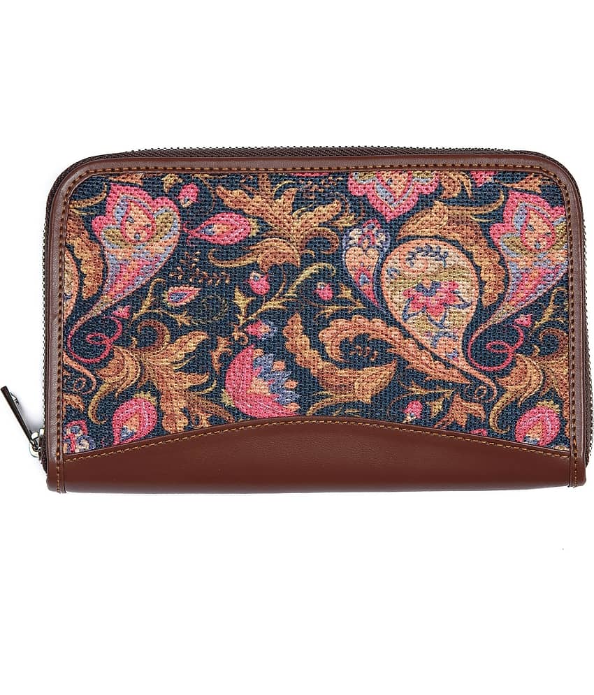 Zouk - Jute Pink Women's Zip Around Wallet ( Pack of 1 )