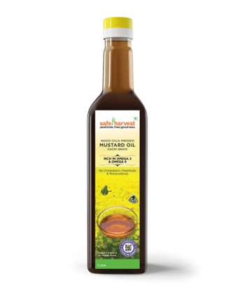 Safe Harvest Pesticide Free Mustard Oil 1Ltr