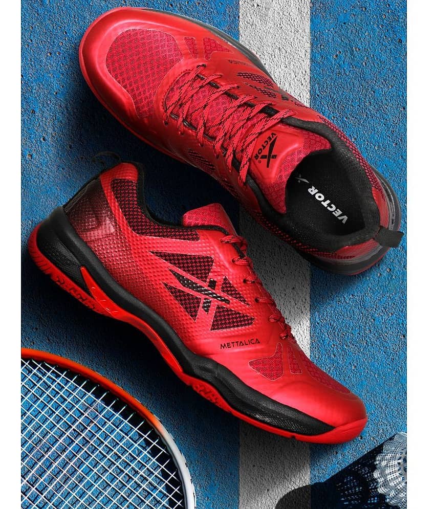 Vector X METTALICA Red Indoor Court Shoes