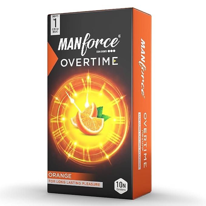 MANFORCE CONDOMS (OVERTIME) (ORANGE) 10S