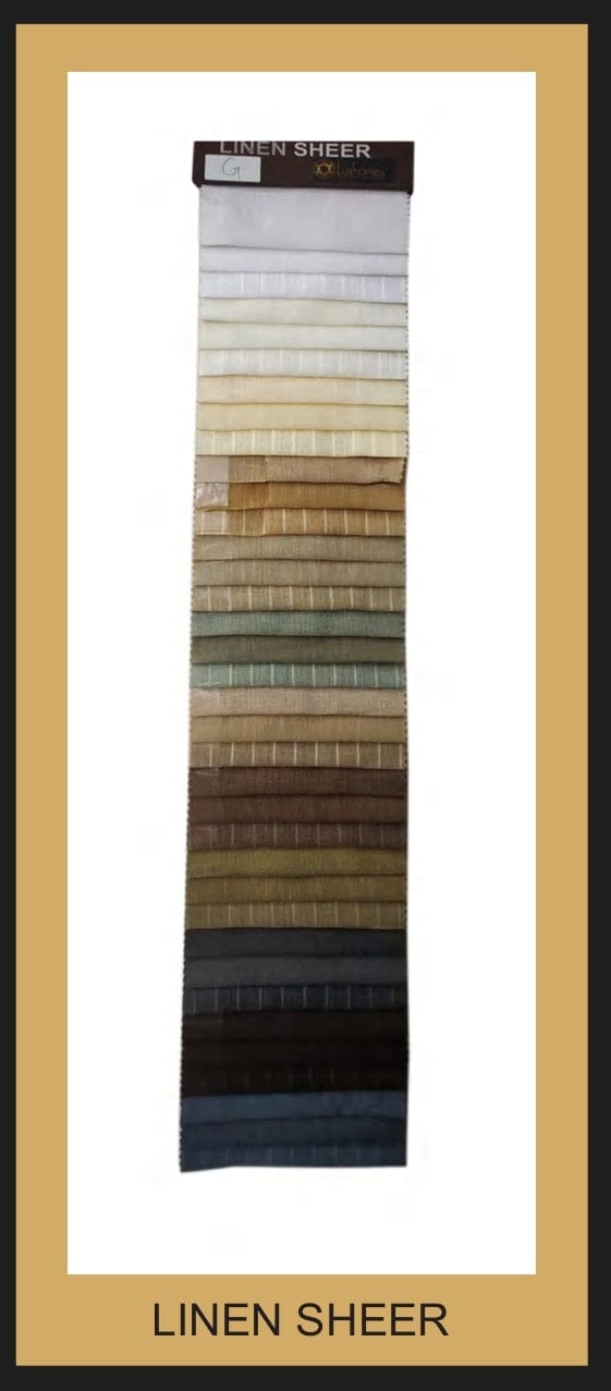 Lushomes 100% Polyester 54 Inches Width Line Sheer 150 GSM Fabric