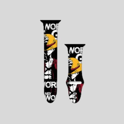 Printed Pirate Theme Silicone Strap - 38/40/41 MM Printed Pirate Theme Silicone Strap - 38/40/41 MM - 38/40/41 MM