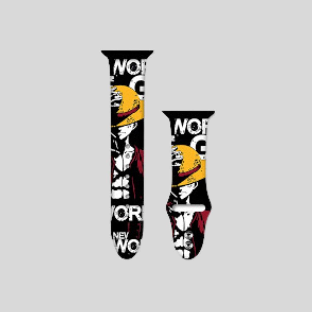 Printed Pirate Theme Silicone Strap - 38/40/41 MM Printed Pirate Theme Silicone Strap - 38/40/41 MM - 38/40/41 MM