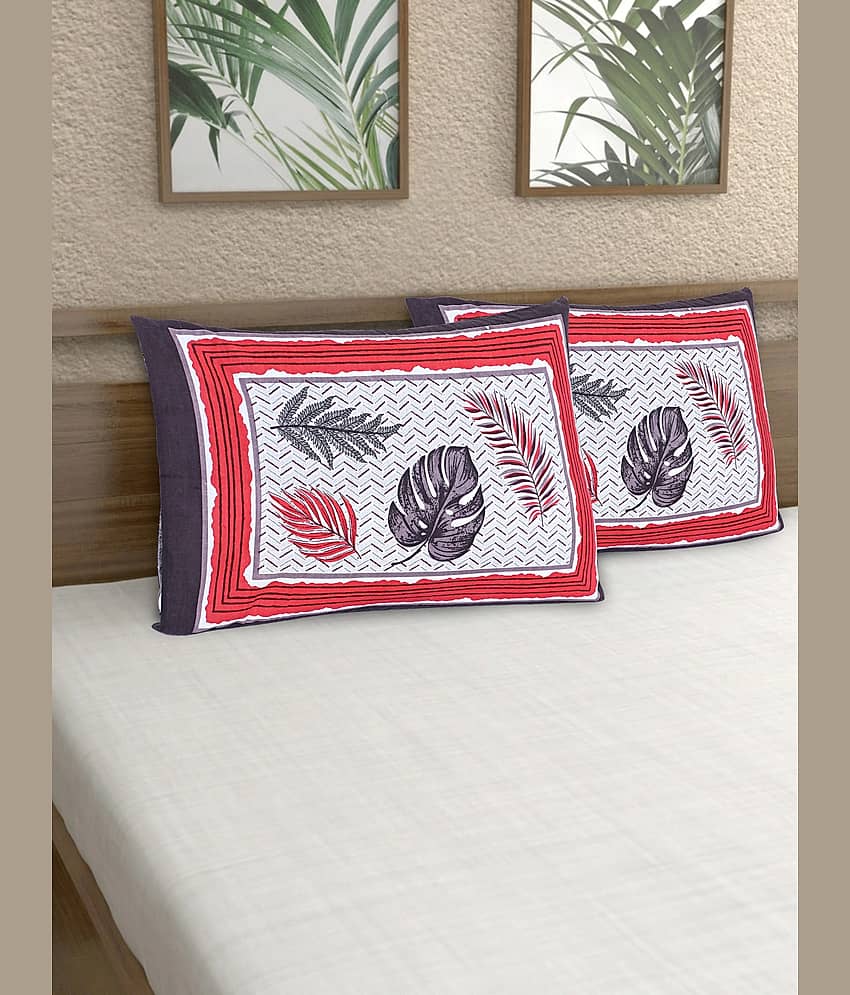 AJ Home - Pack of 2 Cotton Ethnic Regular Pillow Cover ( 68.58 cm(27) x 43.18 cm(17) ) - Brown