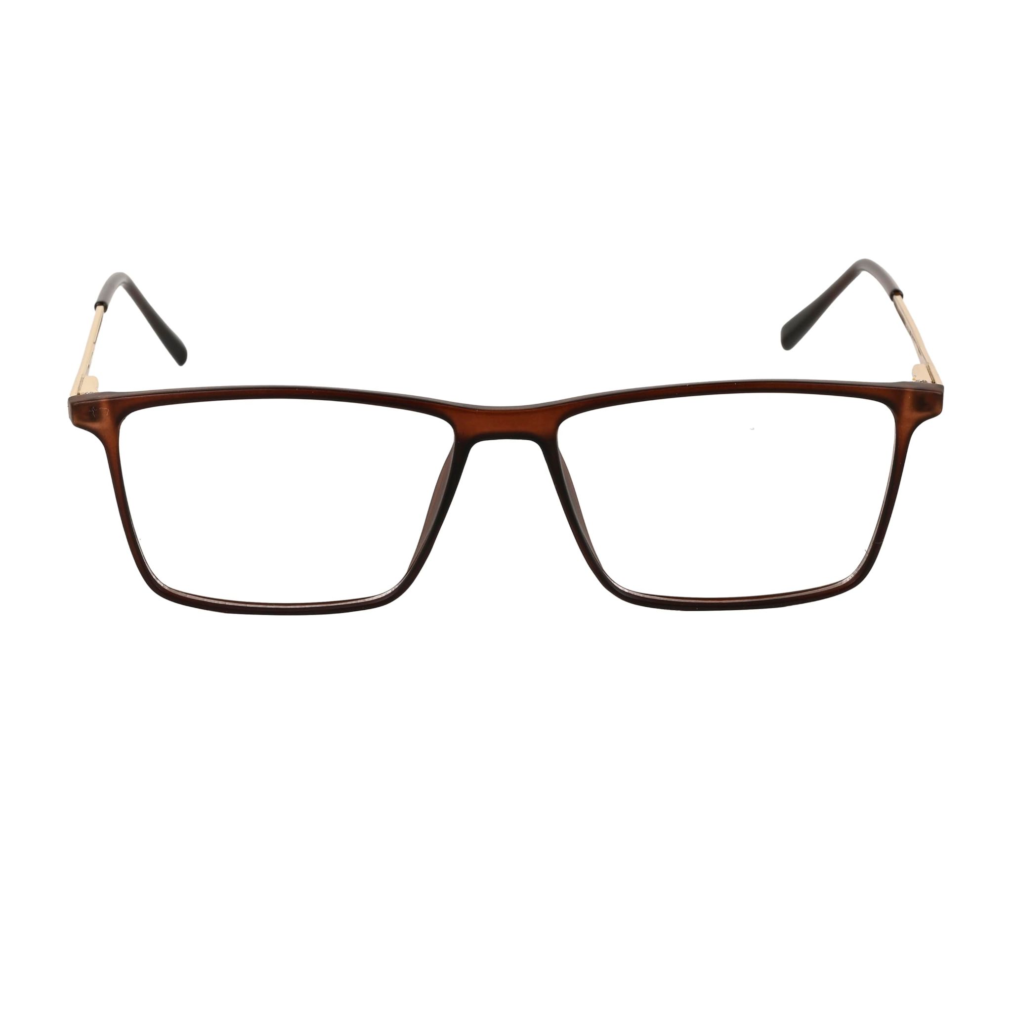 Zero Power Blue Cut Eyeglasses |TR Frame, Metal Side | Anti-Reflective, UV Protection, Lightweight | Unisex