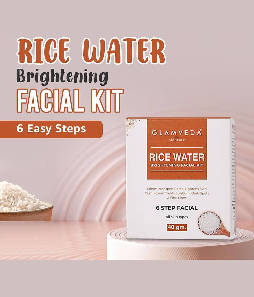 Glamveda Rice Water Brightening Facial Kit 40gm (Pack of 1)