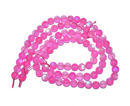 Aura Quartz Stone Beads 50 Pcs Glitter Moonstone Round Beads Loose Spacer Beads for Jewelry Making DIY Bracelet Necklace Earrings (SEP- 757)-8 MM / 75