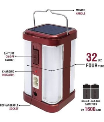 CIEL 60W Emergency Light 4 Big LED Solar Multicolour - Pack of 1