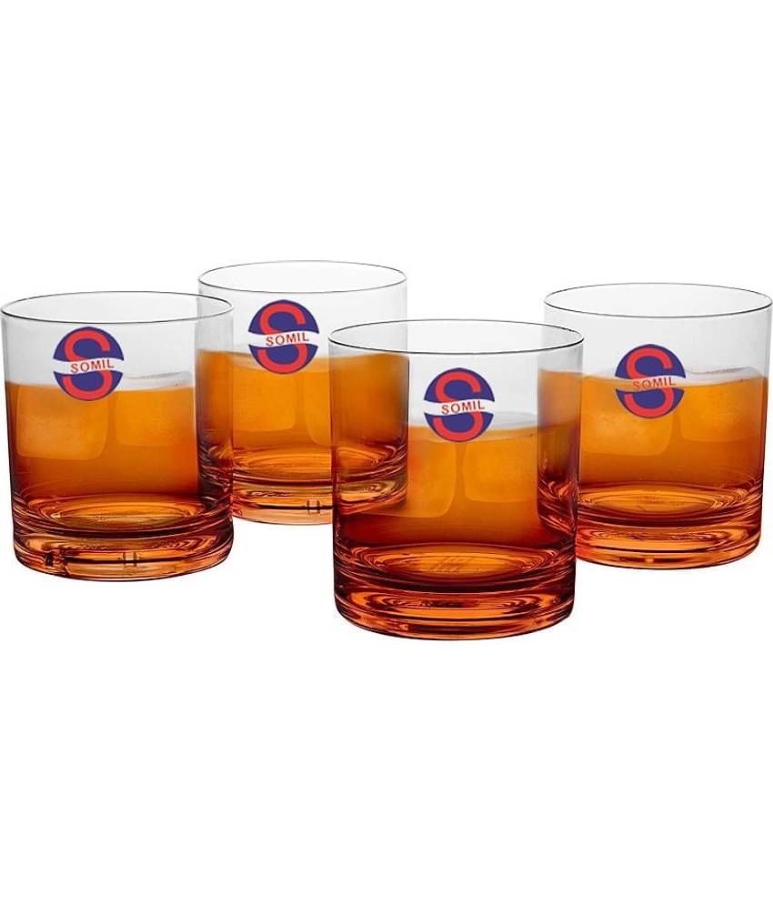 Somil Water/Juice  Glasses Set,  280 ML - (Pack Of 4)