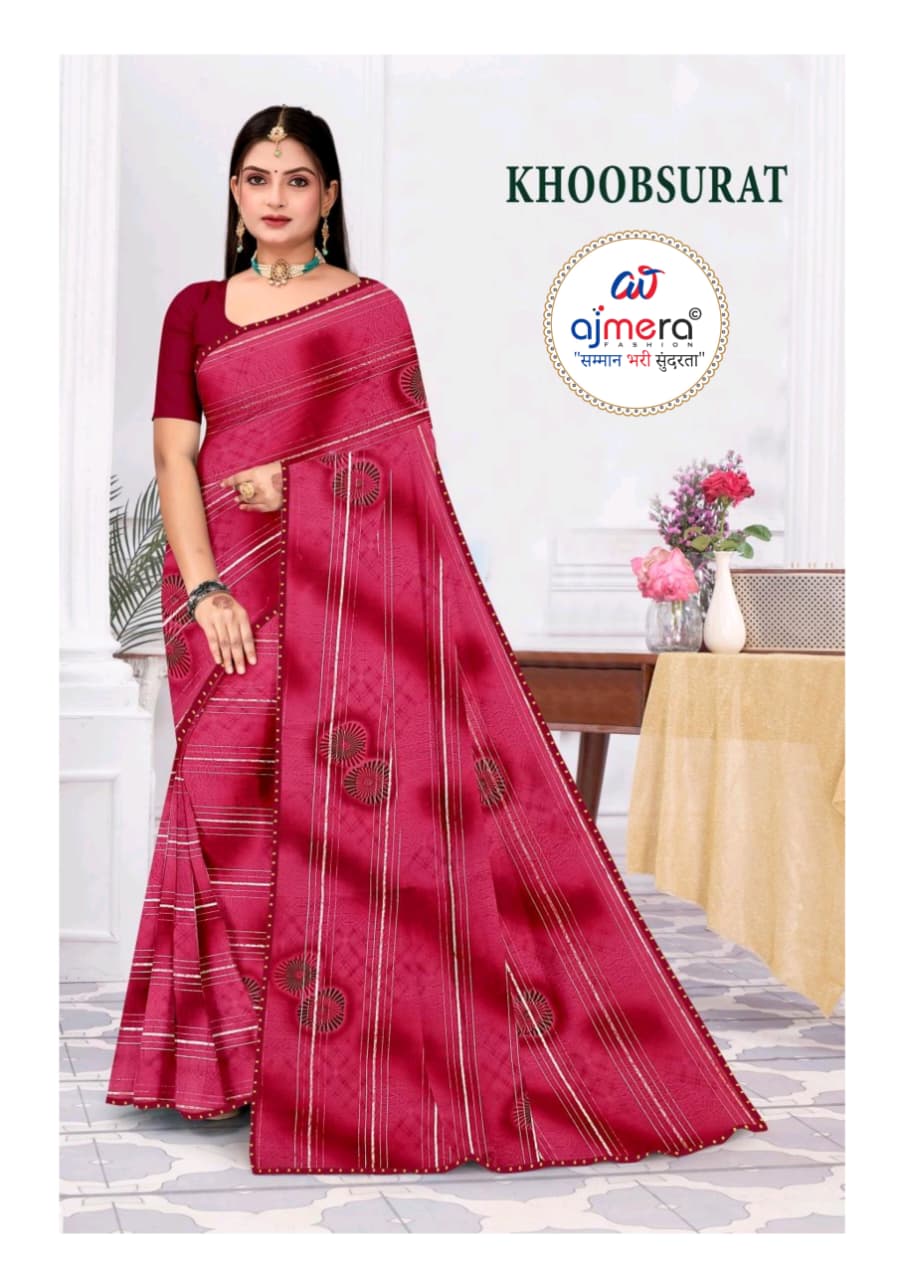 GPT Khoobsurat Saree with Unstitched Blouse