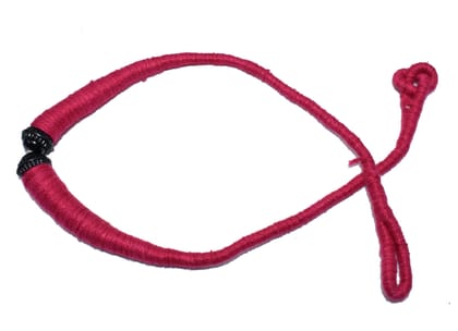 Pink Braided Back Rope/Dori Adjustable Cord Necklace for Jewellery Making , (16 Inch) , NDR-034-Per Packet of 6 Pcs / 16 Inch
